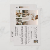 Modern Elegant Minimalist Photo Wedding RSVP Kaartje (Voorkant / Achterkant)