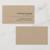 Modern Elegant Minimalist Professional Plain Visitekaartje (Voorkant / Achterkant)