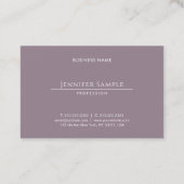 Modern Elegant Minimalist Salon Luxury Plain Visitekaartje (Achterkant)