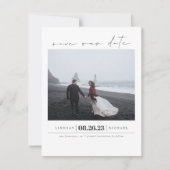 Modern Elegant Minimalist Save the Date Photo (Voorkant)