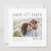 Modern Elegant Minimalist Save the Date Photo (Voorkant)