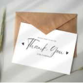 Modern Elegant Minimalist Script Photo Wedding Notitiekaartje