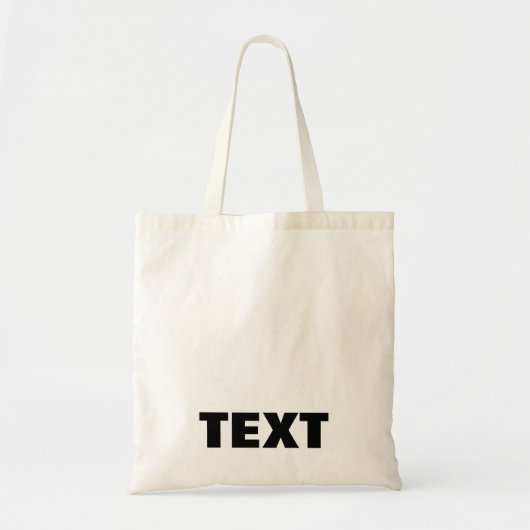 Modern Elegant Minimalist Simple Create Your Own Tote Bag (Voorkant)