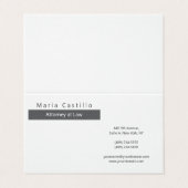 Modern Elegant Minimalist Visitekaartje (Buitenkant ongevouwen)