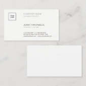 Modern Elegant Minimalistisch Bedrijf Sjabloon Een Visitekaartje (Voorkant / Achterkant)