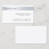 Modern Elegant Minimalistisch Design Company Sjabl Visitekaartje (Voorkant / Achterkant)