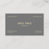 Modern Elegant Minimalistisch Design Sjabloon Luxe Visitekaartje (Achterkant)