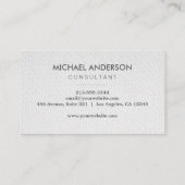 Modern Elegant Minimalistisch Monogram Professione Visitekaartje (Achterkant)