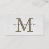 Modern Elegant Minimalistisch Monogram Professione Visitekaartje (Voorkant)