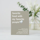 Modern & Elegant Minimalistisch Oefendiner Briefkaart (Staand voorkant)