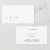 Modern elegant minimalistisch ontwerp, geavanceerd visitekaartje (Voorkant / Achterkant)