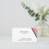 Modern Elegant Minimalistisch Ontwerp Trendy Plain Visitekaartje (Staand voorkant)