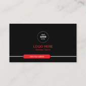 Modern Elegant Minimalistisch Ontwerp Trendy Plain Visitekaartje (Achterkant)