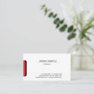 Modern Elegant Minimalistisch Ontwerp Trendy Plain Visitekaartje