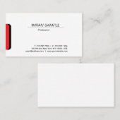 Modern Elegant Minimalistisch Ontwerp Trendy Plain Visitekaartje (Voorkant / Achterkant)