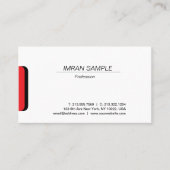 Modern Elegant Minimalistisch Ontwerp Trendy Plain Visitekaartje (Voorkant)