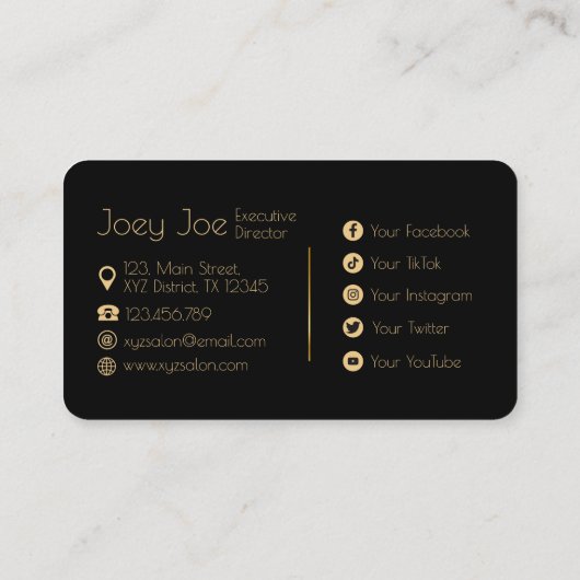 Modern Elegant Minimalistisch QR Code Visitekaartj Visitekaartje (Achterkant)