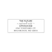 Modern elegant minimalistisch script zelfinktende stempel (Design)