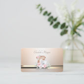 Modern Elegant Mixer Flowers Bakery Luminouse Visitekaartje (Staand voorkant)
