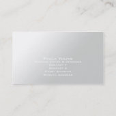 Modern Elegant Monogram A Visitekaartje (Achterkant)