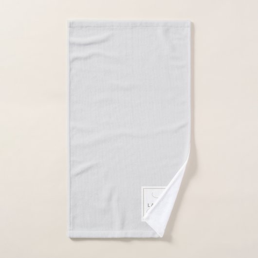 Modern Elegant Monogram Bad Handdoek (Handdoek)