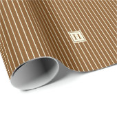 Modern Elegant Monogram Cadeaupapier (Rol Hoek)