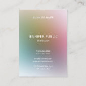 Modern Elegant Monogram Colorful Sjabloon Luxe Visitekaartje (Achterkant)