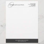 Modern & Elegant Monogram Custom Custom Briefhoofd (Voorkant)