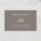 Modern elegant Monogram Design Professional Luxe Visitekaartje (Voorkant)
