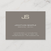 Modern elegant Monogram Design Trendy Plain Luxury Visitekaartje (Voorkant)