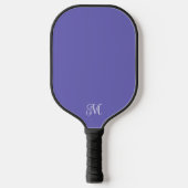 Modern elegant monogram in Paarse of enige kleur Pickleball Paddle (Voorkant)