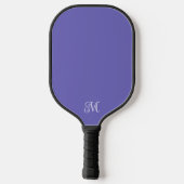Modern elegant monogram in Paarse of enige kleur Pickleball Paddle (Achterkant)