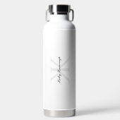 Modern Elegant Monogram K Professional Logo Waterfles (Voorkant)