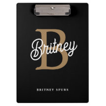 Modern Elegant Monogram Naam Zwart Goud Script