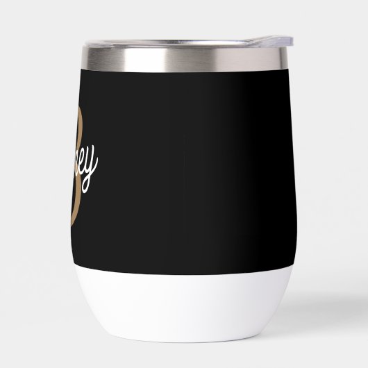 Modern Elegant Monogram Naam Zwart Grijs Script (Links)