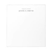 Modern Elegant Monogram Notitieblok (Voorkant)