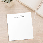 Modern Elegant Monogram Notitieblok<br><div class="desc">Creëer uw eigen gepersonaliseerde monogram notitieblok met een eigentijds typografisch ontwerp.</div>