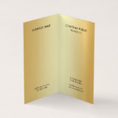 Modern Elegant Monogram Professioneel Glamour Goud Visitekaartje (Binnen)