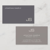 Modern Elegant Monogram Professionele Sjabloon Lux Visitekaartje (Voorkant / Achterkant)