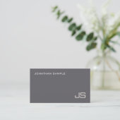 Modern Elegant Monogram Professionele Sjabloon Lux Visitekaartje (Staand voorkant)