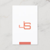 Modern Elegant Monogram Trendy Sjabloon Visitekaartje (Voorkant)