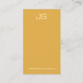 Modern Elegant Monogram Verticale Sjabloon Trendy Visitekaartje (Voorkant)