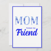 Modern Elegant Mother’s Day| Forever  my Friend Kaart (Voorkant)