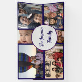 Modern elegant multi photo family stylish  spandoek (Verticaal)