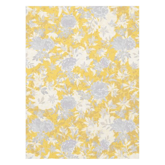 Modern Elegant Mustard Yellow Marigold Flowers Tafelkleed (Voorkant)