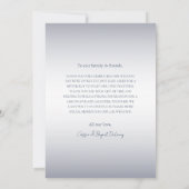 Modern Elegant Navy Blue Chic Wedding Dank je Bedankkaart (Achterkant)