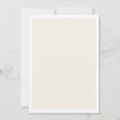 Modern Elegant Navy Blue en Cream Wedding Kaart (Achterkant)