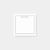 Modern Elegant Navy Blue op maat Post-it® Notes (Voorkant)