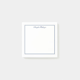Modern Elegant Navy Blue op maat Post-it® Notes