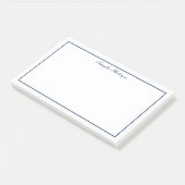 Modern Elegant Navy Blue op maat Post-it® Notes (Schuin)